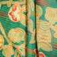 Green Floral Print Cotton Mulmul Fabric GT-25470