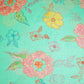 Sea Green Floral Print Cotton Mulmul Fabric GT-25471