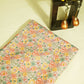 Peach Pink Thread Sequins Embroidery Organza Fabric WI-25474