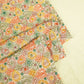 Peach Pink Thread Sequins Embroidery Organza Fabric WI-25474
