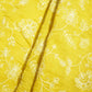 Lemon Green Floral Sequins Embroidery Chanderi Fabric GT-25480