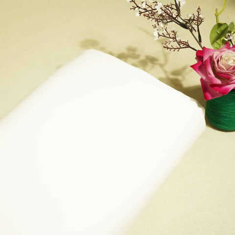 White Solid Japanese Suiting Fabric 42811 BE-25484