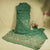 Green Floral Cutdana & Sequins Embroidery Organza Fabric GT-25488