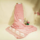 Pink Cutdana & Sequins Embroidery Organza Fabric GT-25489