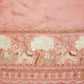 Pink Cutdana & Sequins Embroidery Organza Fabric GT-25489
