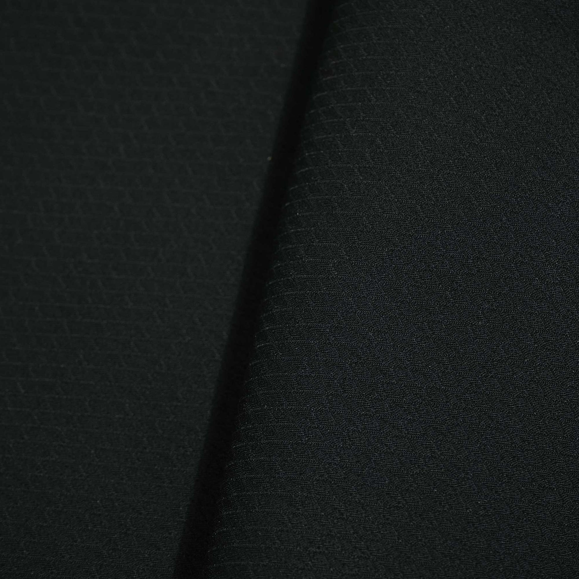 Black Geometrical Solid Print Suiting Fabric SE-25494