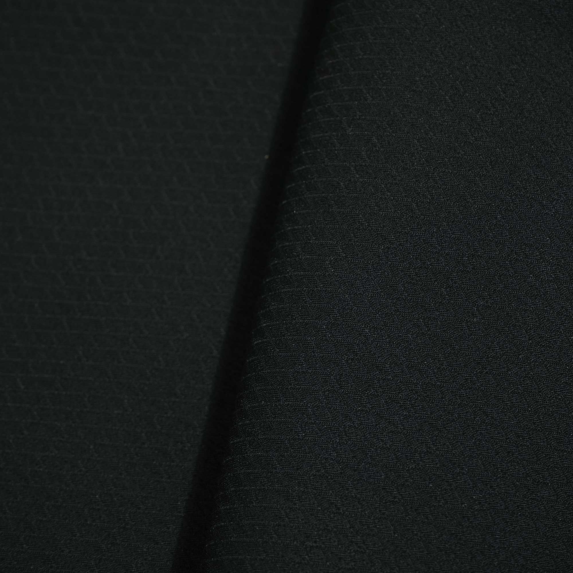 Black Geometrical Solid Print Suiting Fabric SE-25494