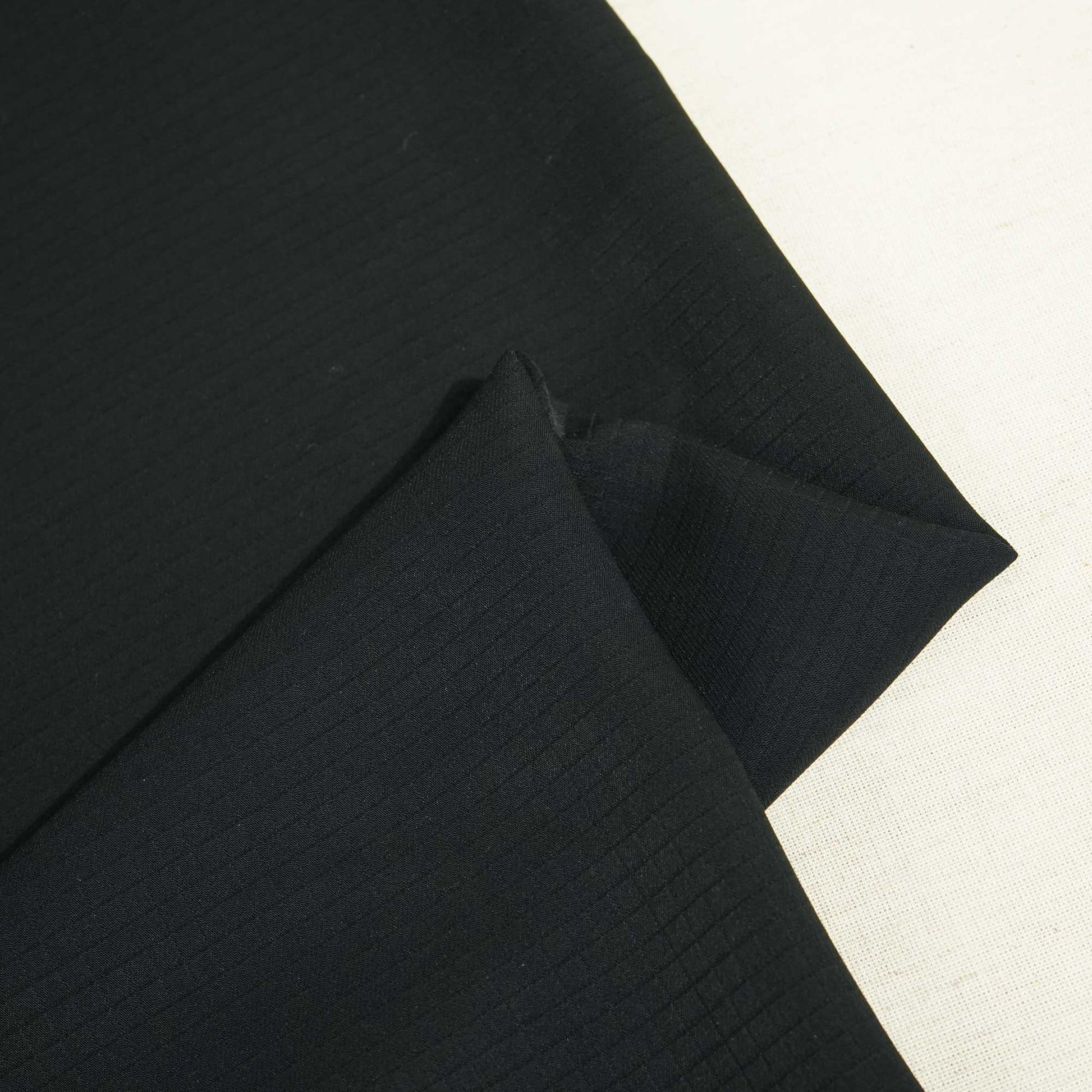 Black Geometrical Solid Print Suiting Fabric SE-25495