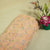 Peach Thread Sequins Embroidery Organza Fabric GT-25508