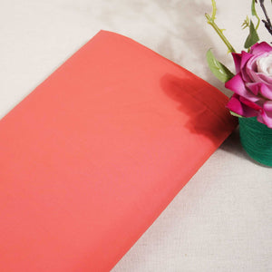 Coral Pink Solid Poplin Fabric SI-25514