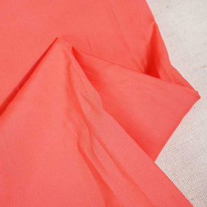 Coral Pink Solid Poplin Fabric SI-25514