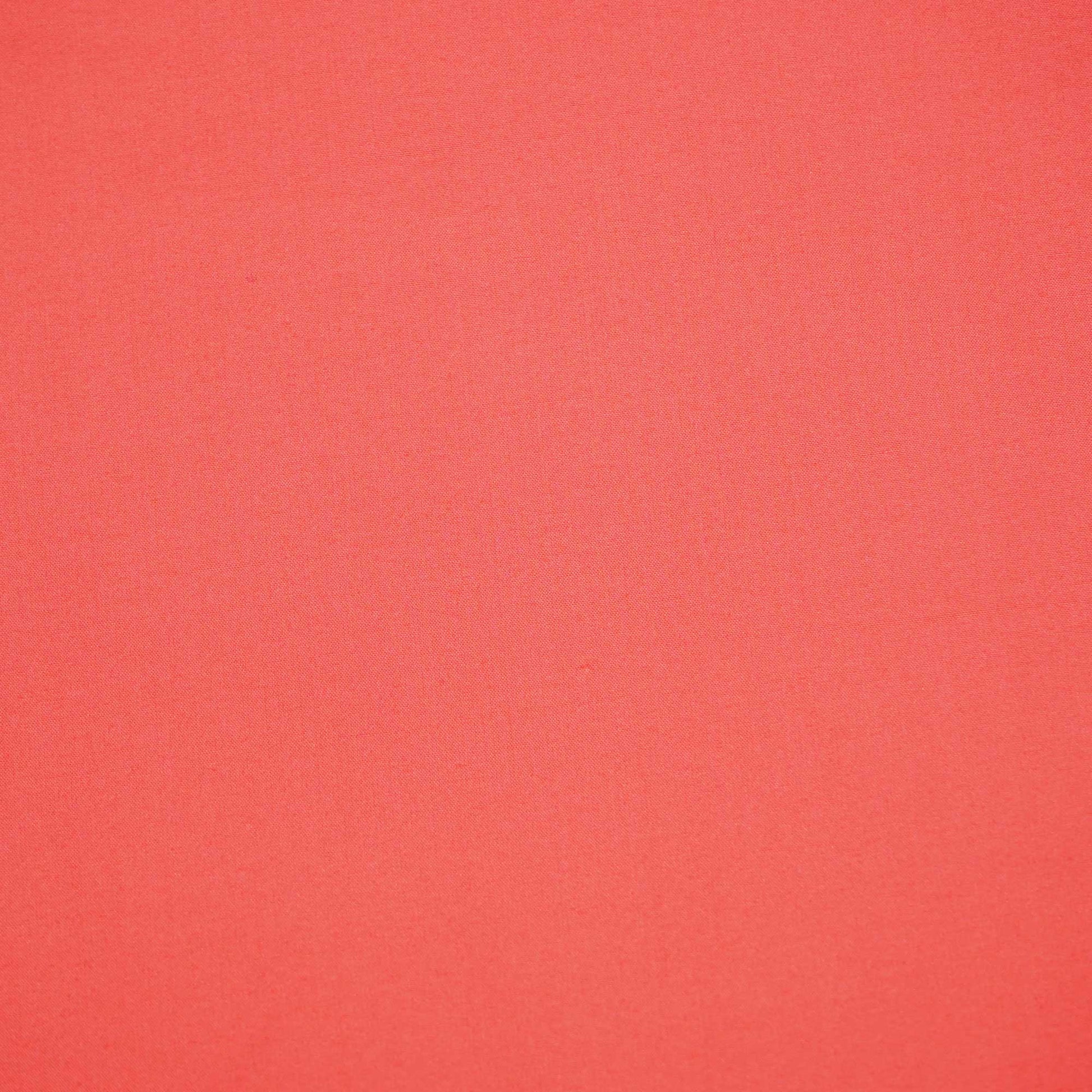 Coral Pink Solid Poplin Fabric SI-25514