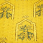 Mustard Yellow Ajrakh Print Cotton Schiffli Fabric CG-25530