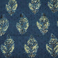 Indigo Ajrakh Print Cotton Schiffli Fabric CG-25531