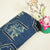 Indigo Pichwai Stripes Print Cotton Schiffli Fabric CG-25539