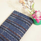 Indigo Stripes Print Cotton Schiffli Fabric CG-25543