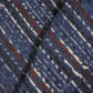 Indigo Stripes Print Cotton Schiffli Fabric CG-25543