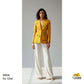 Mustard Yellow Ricebeads Embroidery Cotton Linen Fabric GT-25547