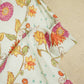 Sky Blue Floral Cutdana Embroidery Cotton Linen Fabric GT-25550