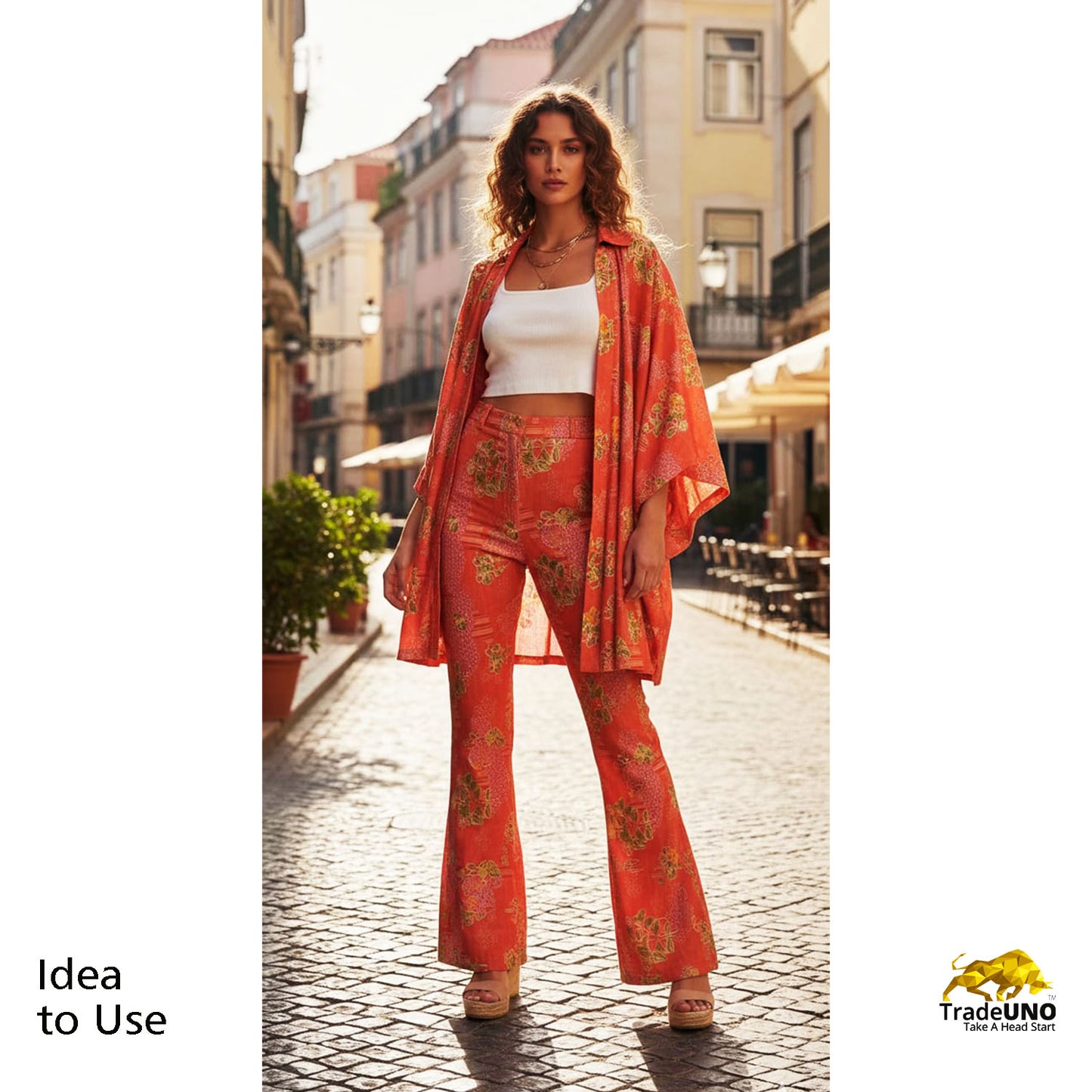 Brick Red Foral Ricebeads Embroidery Cotton Linen Fabric GT-25551