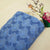 Blue Floral Crochet Cotton Denim Fabric AF-25860