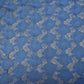 Blue Floral Crochet Cotton Denim Fabric AF-25860