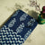 Indigo Handblock Hakoba Border Cotton Fabric CG-25866