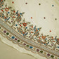 White Cutdana and Thread Embroidery Dyeable Cotton Fabric MTF-25876