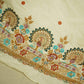 White Cutdana and Thread Embroidery Dyeable Cotton Fabric MTF-25877