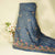 Blue Thread Embroidery Denim Fabric AF-25884