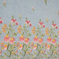 Powder Blue Thread Embroidery Denim Fabric AF-25885