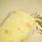 Yellow Hakoba Thread Emberoidery Mulmul Chanderi Fabric TA-25886