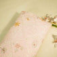 Peach Hakoba Thread Emberoidery Mulmul Chanderi Fabric TA-25888