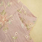 Lilac Hakoba Thread Emberoidery Mulmul Chanderi Fabric TA-25889