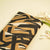 Brown Abstract Print Linen Fabric MTF-25895