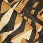 Brown Abstract Print Linen Fabric MTF-25895