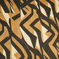 Brown Abstract Print Linen Fabric MTF-25895