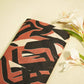 Brown and Black Abstract Print Linen Fabric MTF-25900