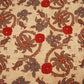 Beige Floral Mirror Work Micro Velvet 9000 Fabric MT-28260