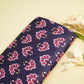 Purple Floral Print Modal Satin Fabric MTF-26490
