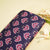 Purple Floral Print Modal Satin Fabric MTF-26490