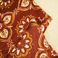 Brown Floral Print Modal Satin Fabric MTF-26492