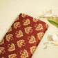 Brown Floral Print Modal Satin Fabric MTF-26493