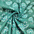 Green Floral Print Modal Satin Fabric MTF-26495