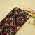 Black Floral Print Modal Satin Fabric MTF-26496