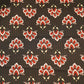 Black Floral Print Modal Satin Fabric MTF-26497