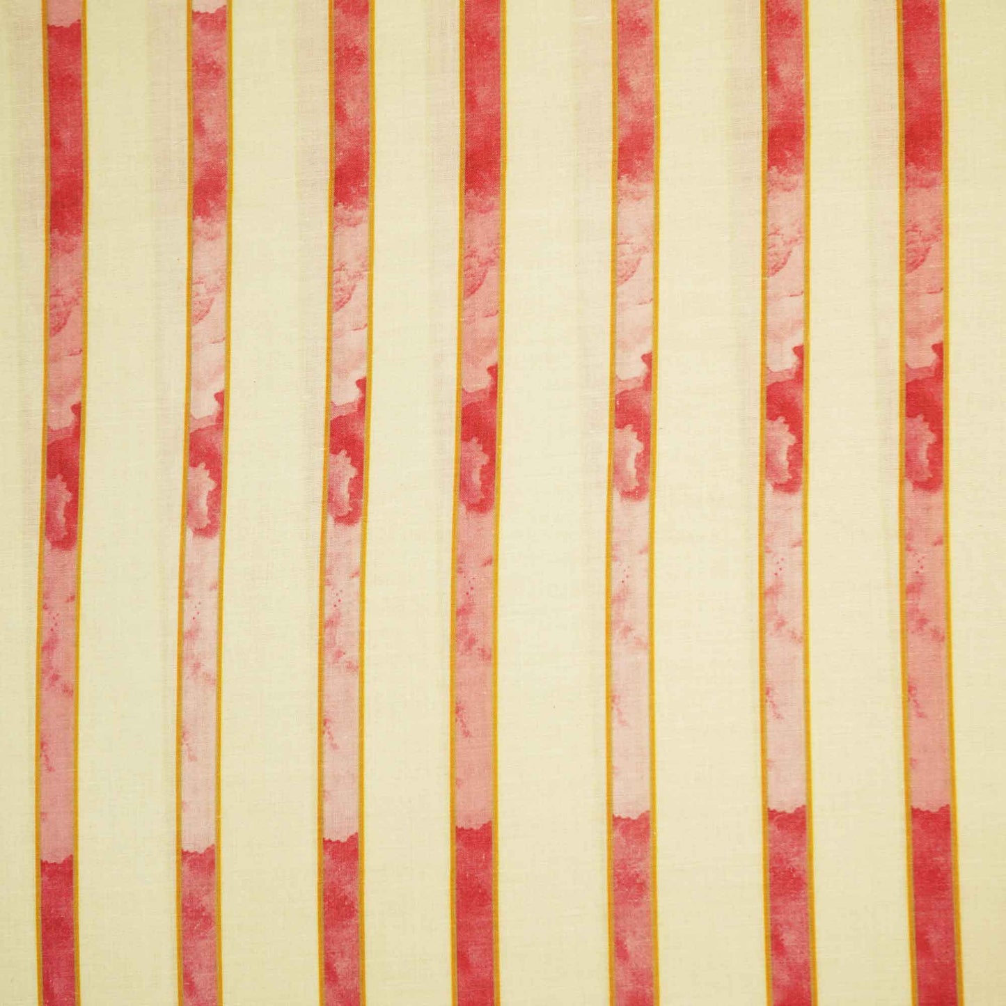 Cream Stripes Print Cotton Fabric MTF-26499