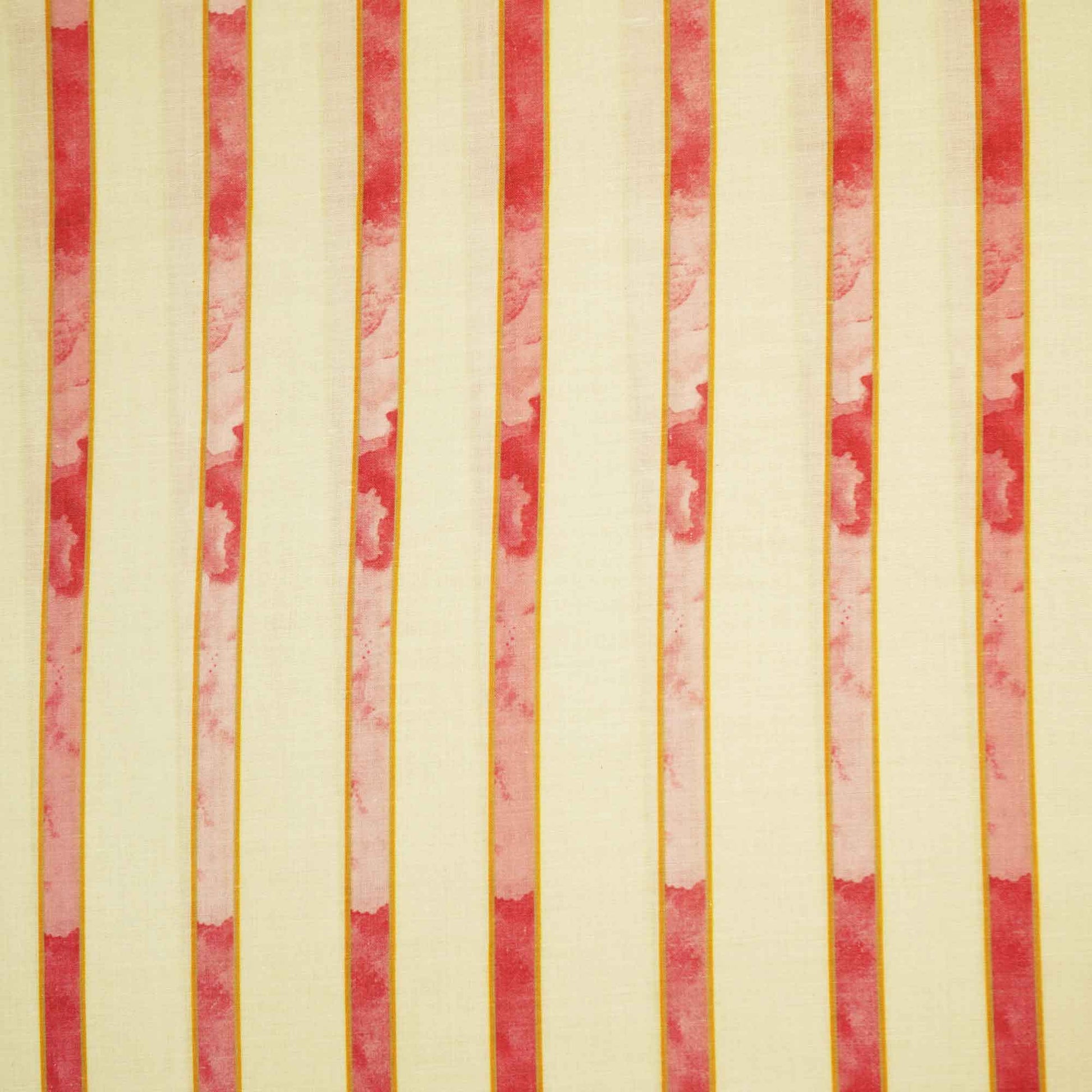 Cream Stripes Print Cotton Fabric MTF-26499