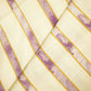Cream & Purple Stripes Print Cotton Fabric MTF-26501