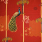 Red Bird Print Muslin Fabric MTF-26503